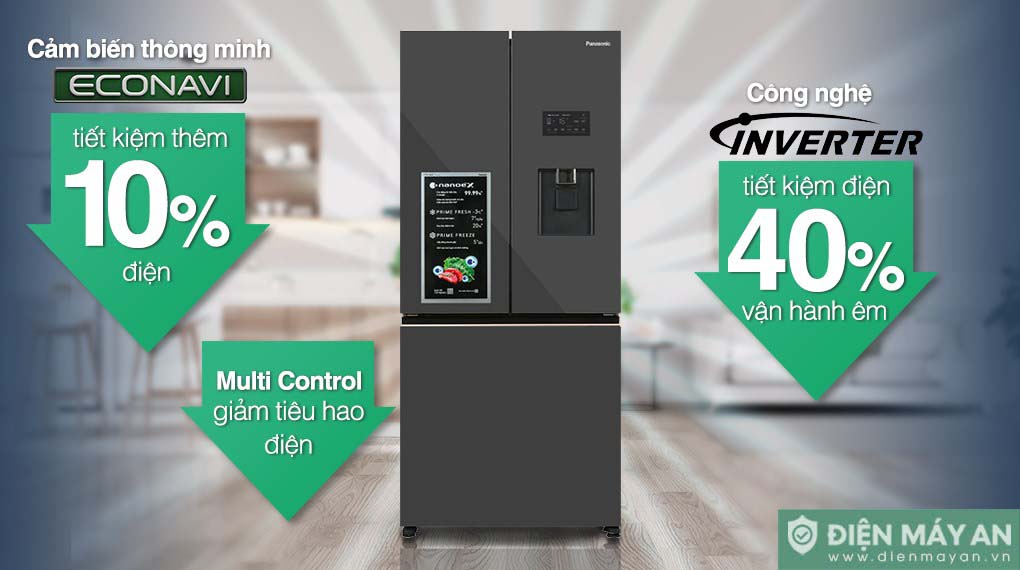 Tủ lạnh Panasonic Inverter 495 lít NR-CW530XMMV